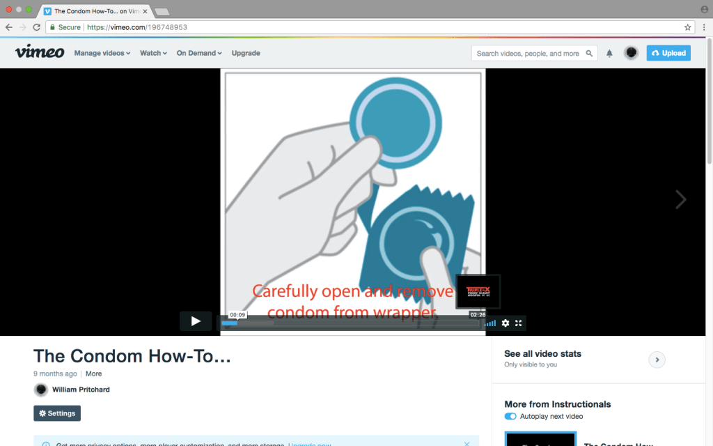 Public Service Announcement: The Condom&nbsp;How-To…
